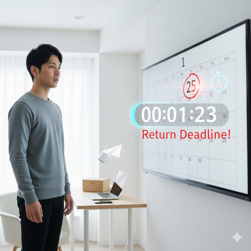 25ヶ月目に返却する際の注意点