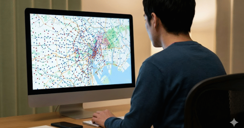 基地局マップで現在の電波状況を見る