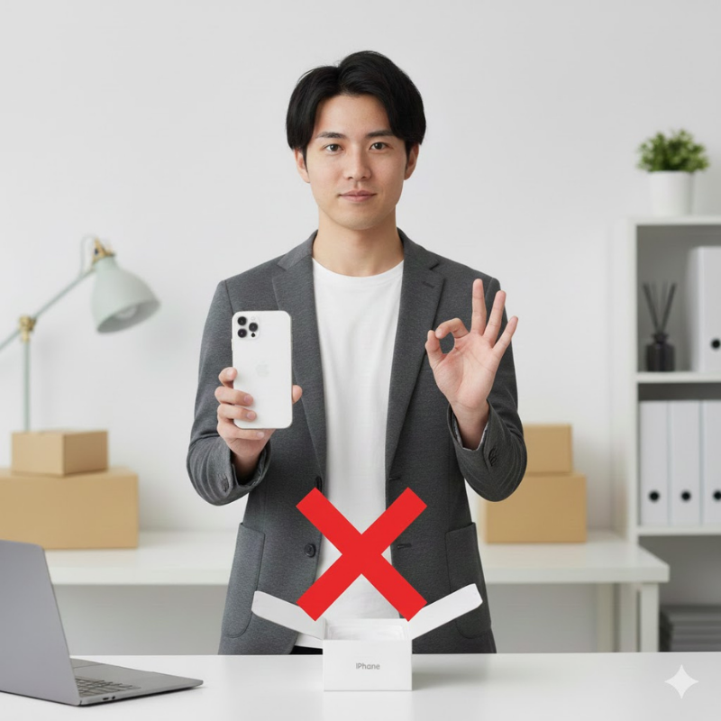 iPhoneの箱は返却時に不要