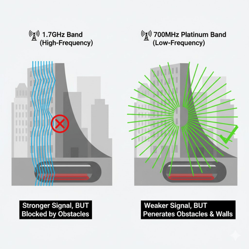 電波状況が最悪なエリアとプラチナバンドの遅れ