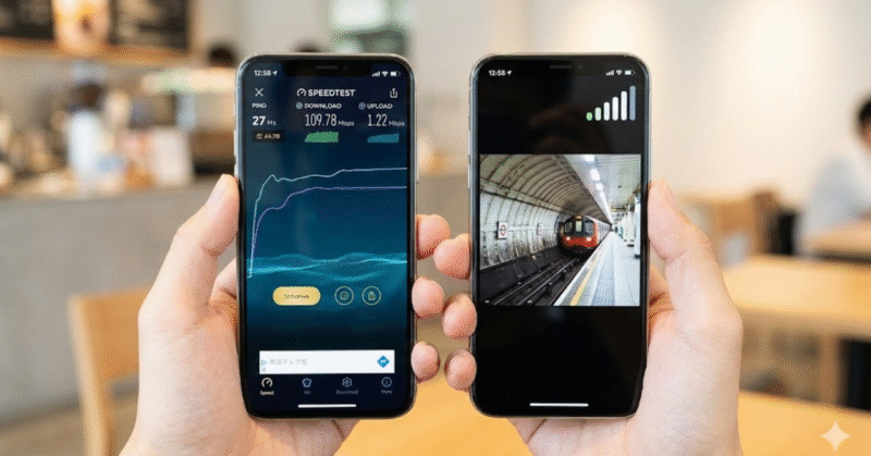 通信速度の実測と繋がりやすさ
